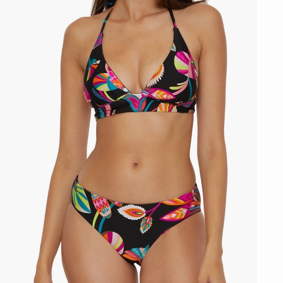 Trina Turk NEW reversible  Bikini Top  size 10 - Picture 1 of 9